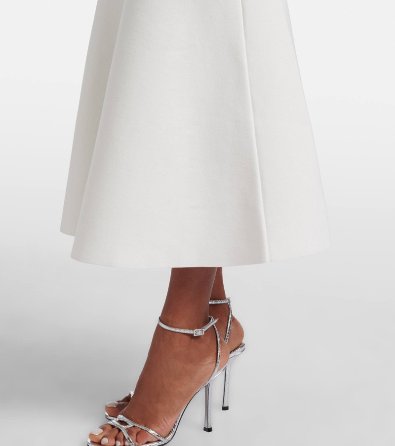 Cutout knitted belted midi dress 6
