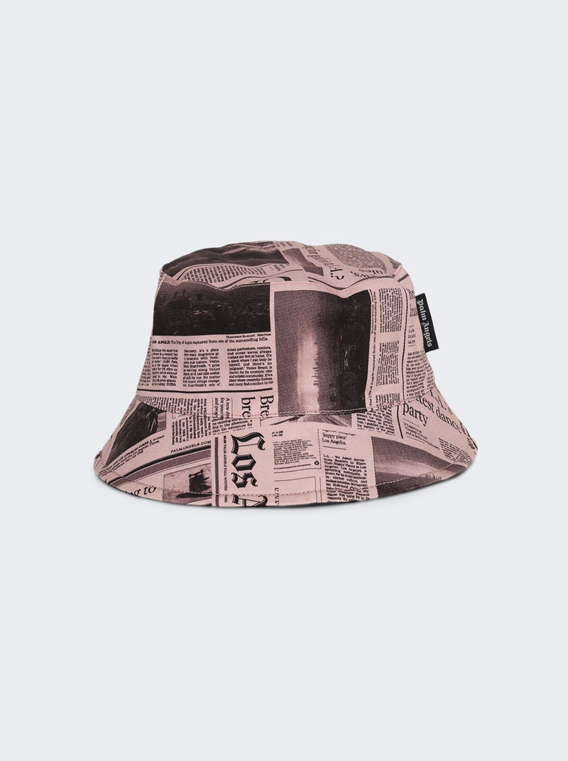 X La Times Reverse Bucket Hat Pink And Black 1