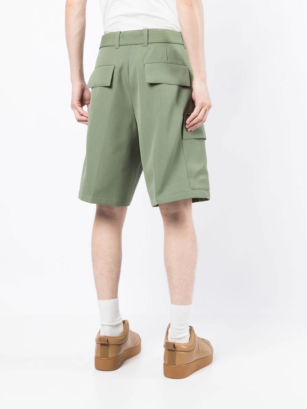 knee-length tailored shorts - 4