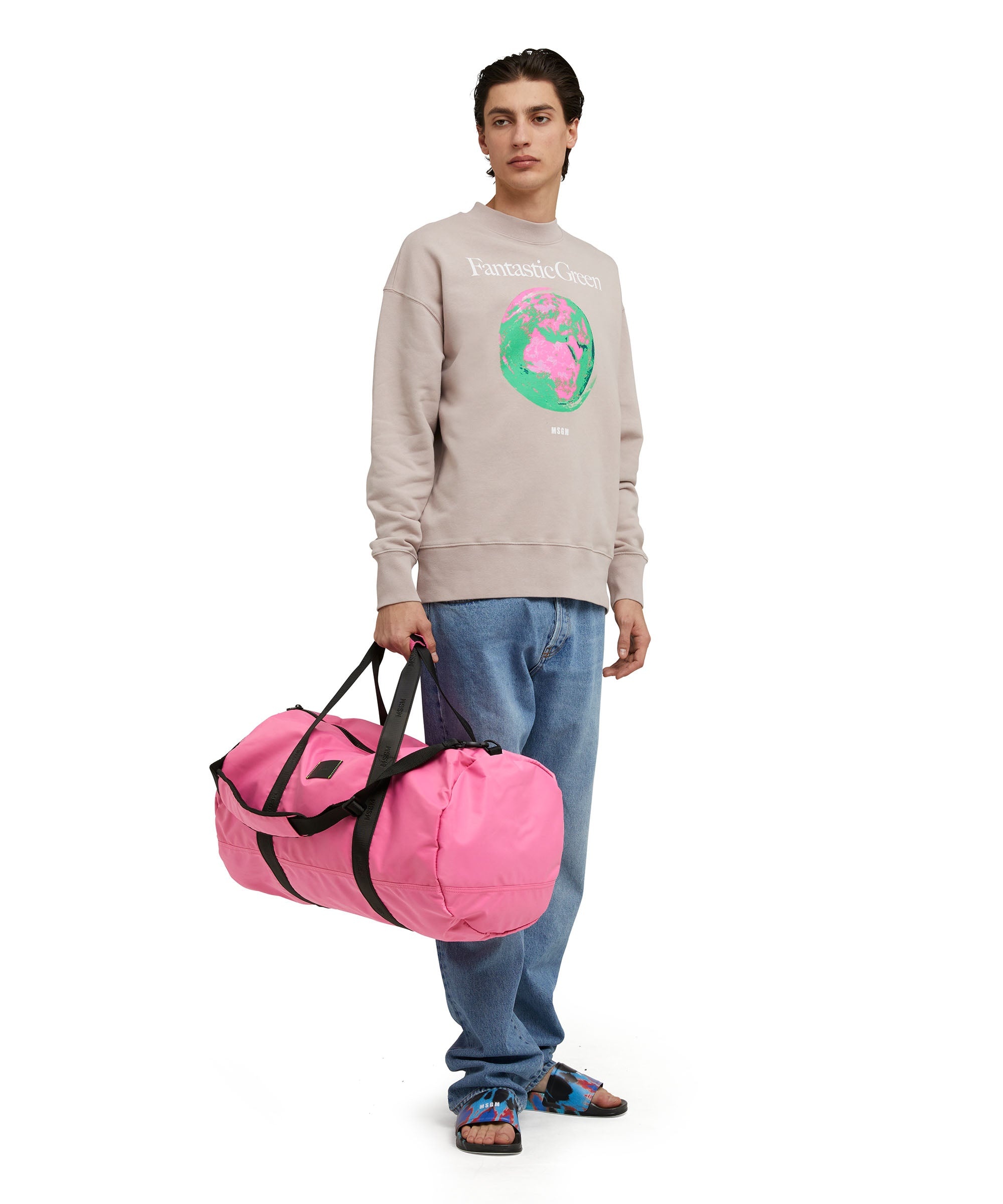 MSGM signature nylon duffle bag - 5