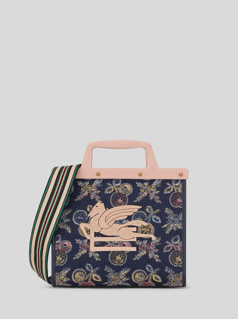 SMALL JACQUARD LOVE TROTTER BAG WITH MULTI-COLOURED APPLES 1