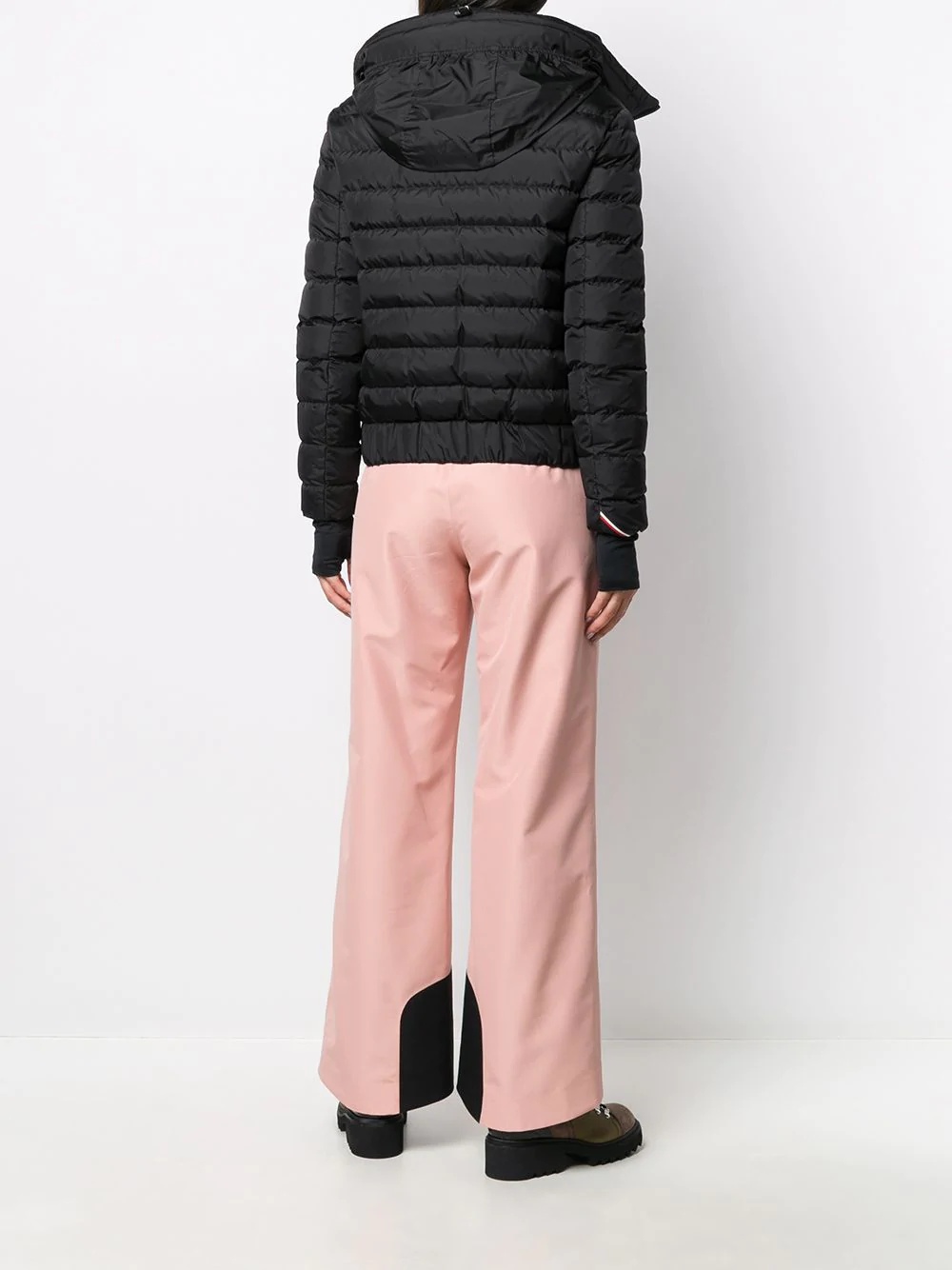 funnel neck quilted jacket - 6