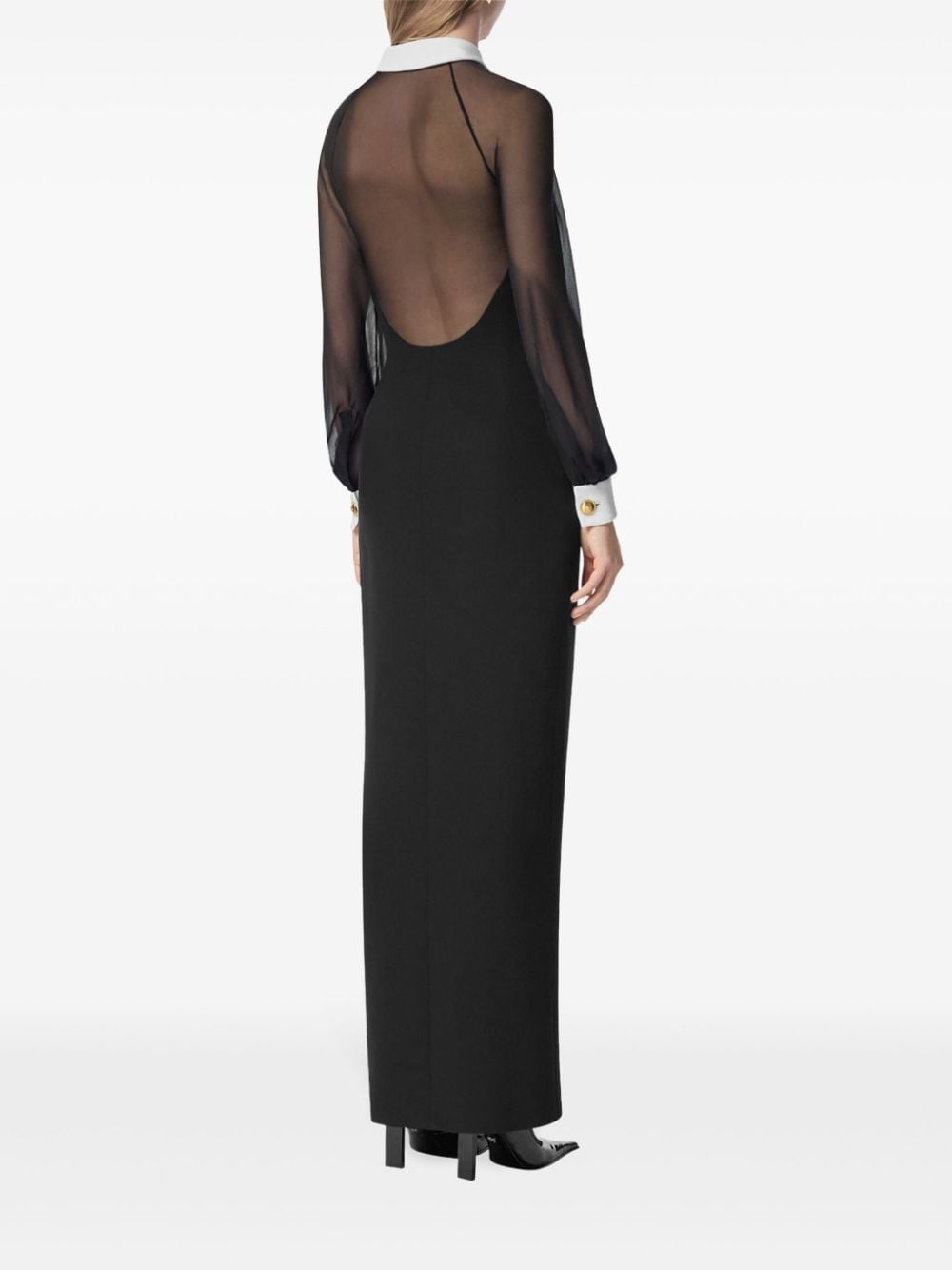 silk maxi dress - 4