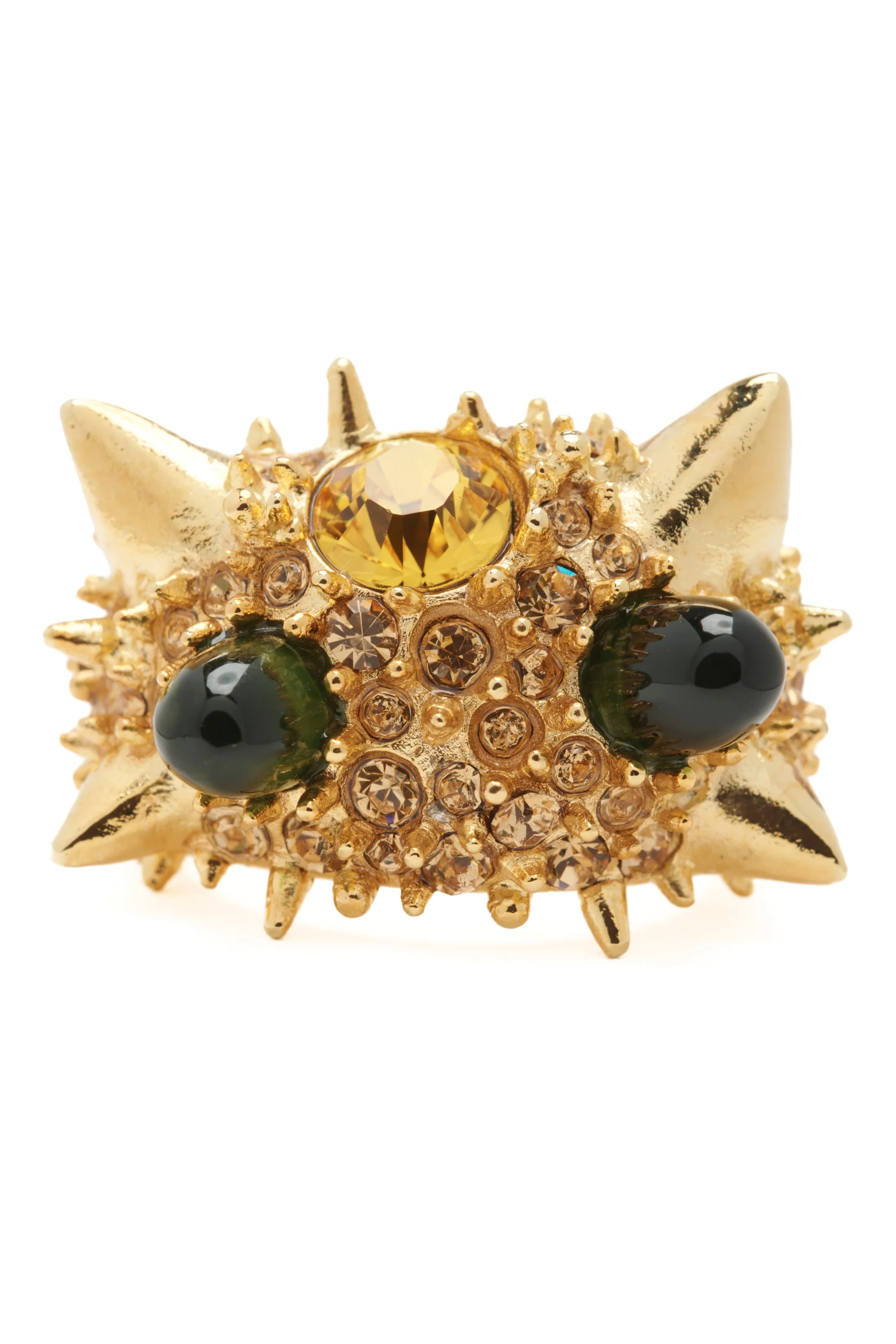 GOLD ALIEN SPIKE RING - 1
