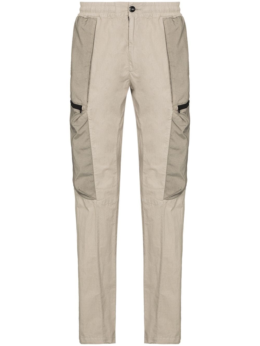 zip-pocket cargo trousers - 1