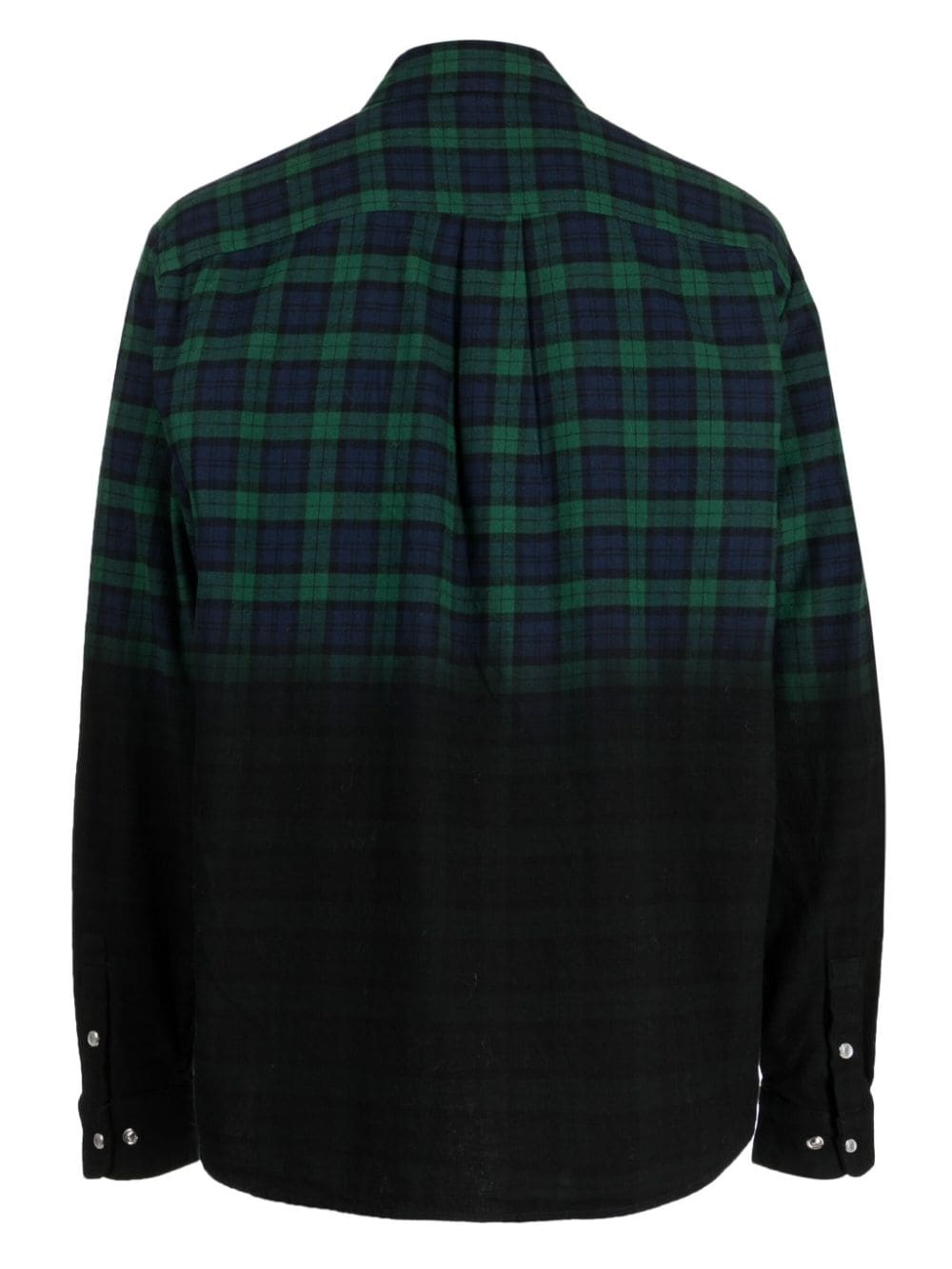 check-pattern cotton shirt - 2