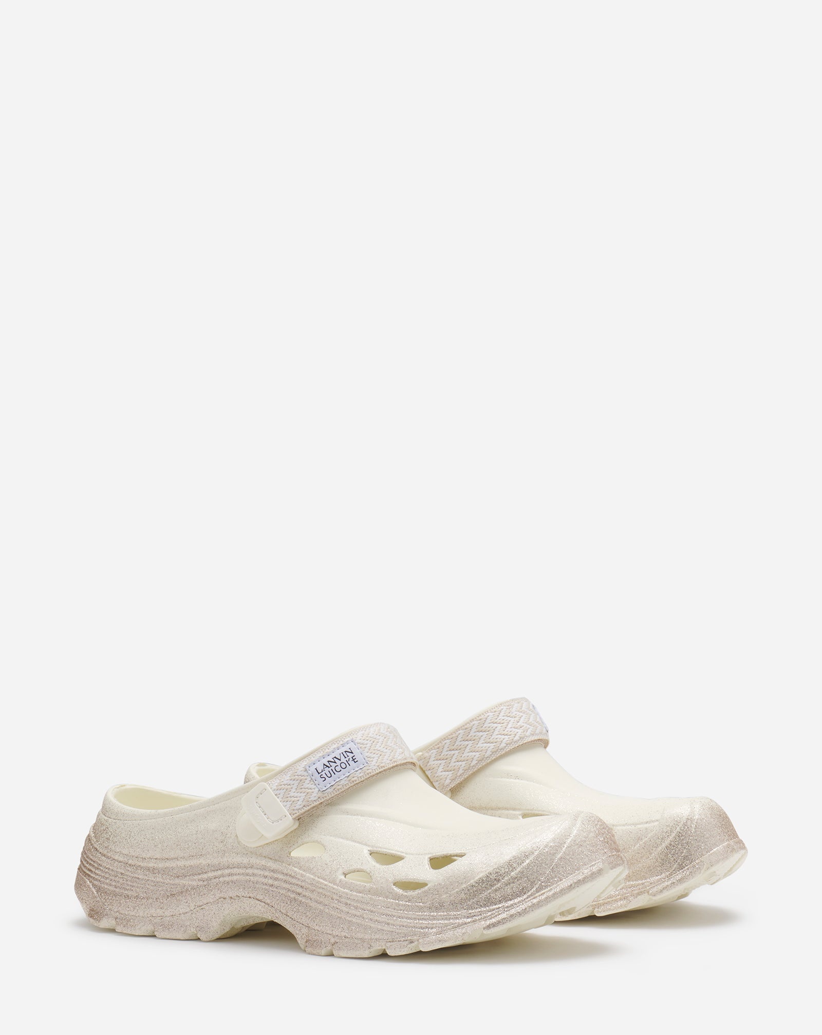 GLITTERY RUBBER LANVIN X SUICOKE CLOGS MEN - 2