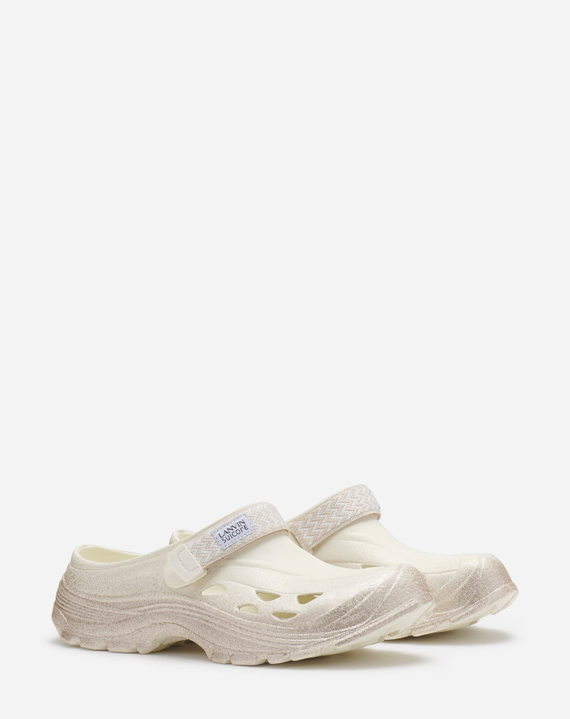 Lanvin GLITTERY RUBBER LANVIN X SUICOKE CLOGS MEN outlook