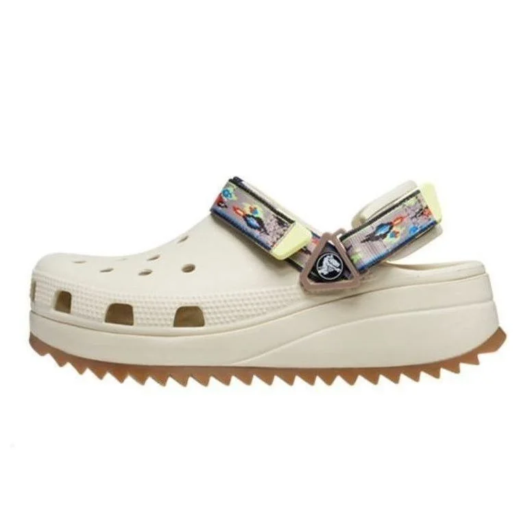 Crocs Classic Hiker Ikat Clogs 'White Tan' 208052-2YC - 1
