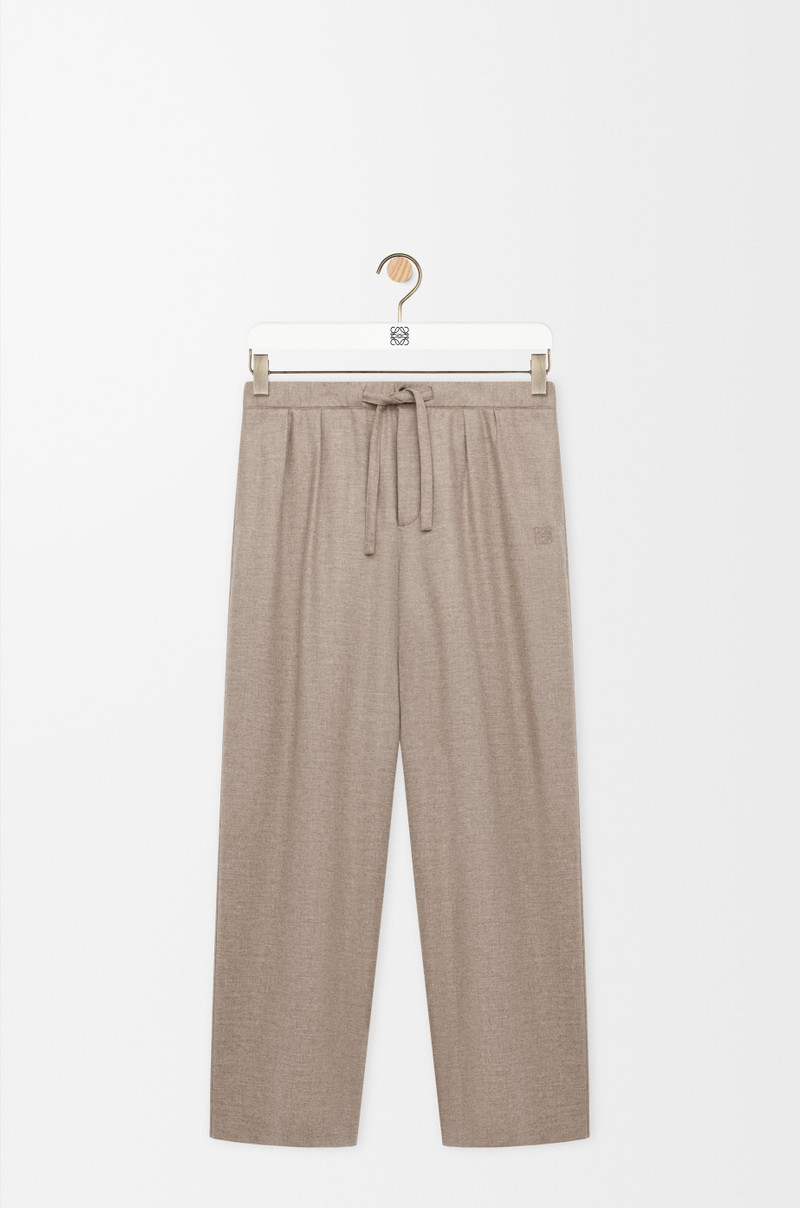 Drawstring trousers in wool and cashmere 1