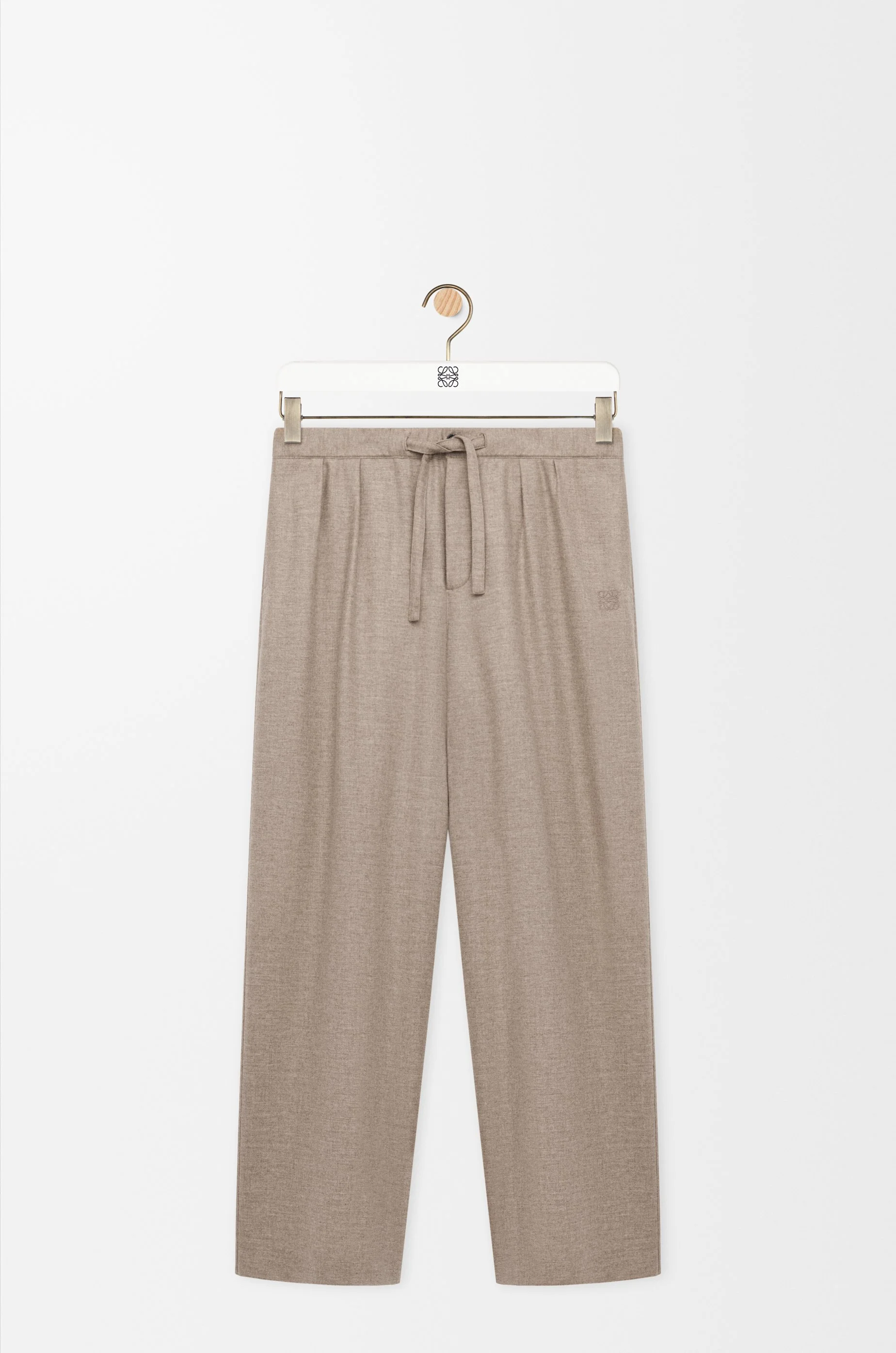 Drawstring trousers in wool and cashmere - 1