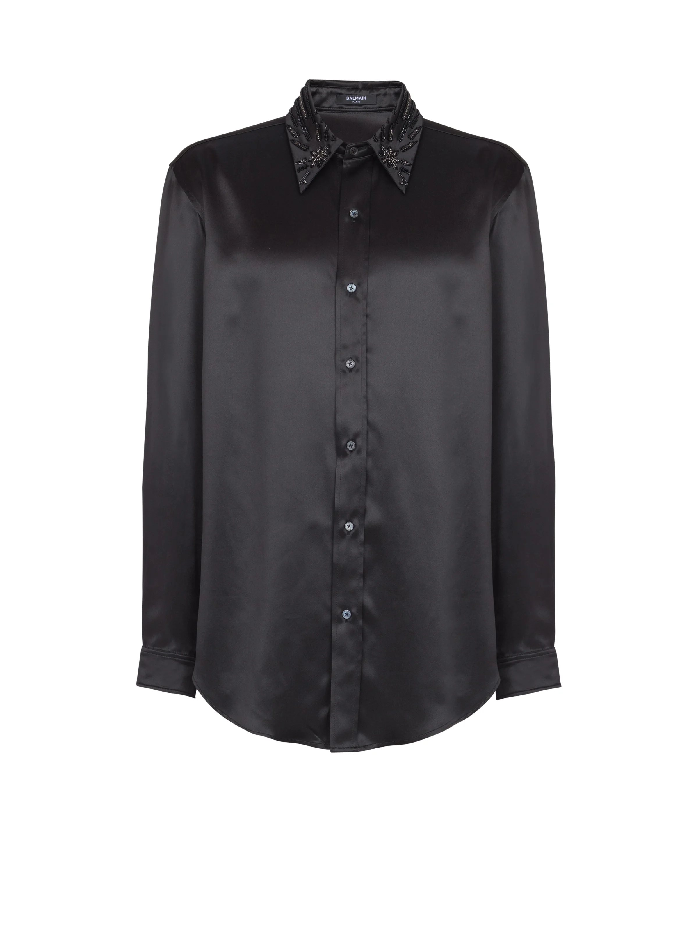 Silk shirt with crystals - 1