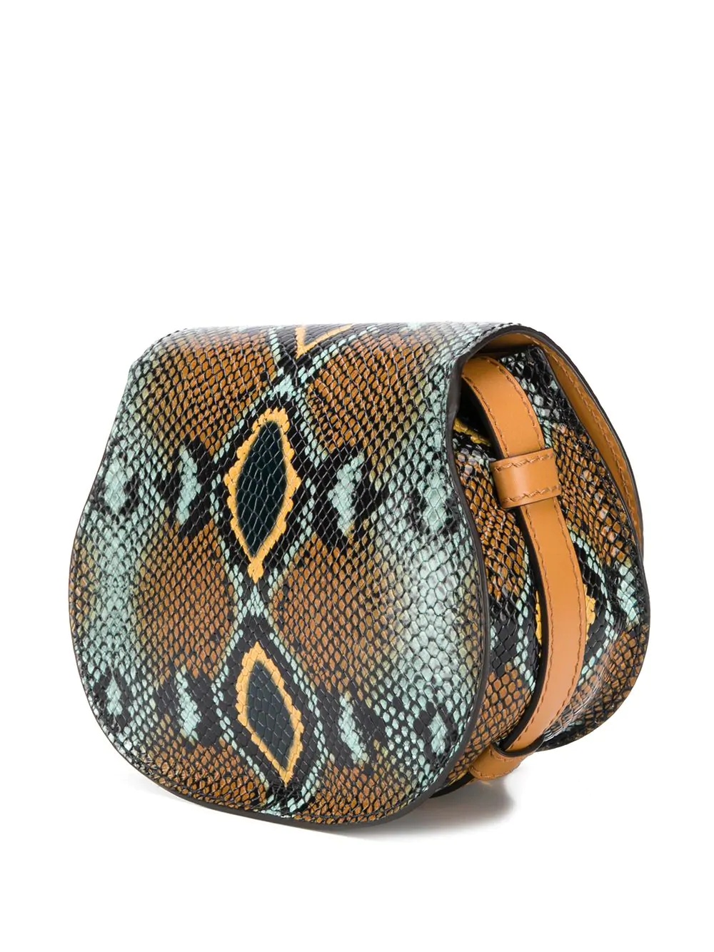 mini Marcie python-effect crossbody bag - 3