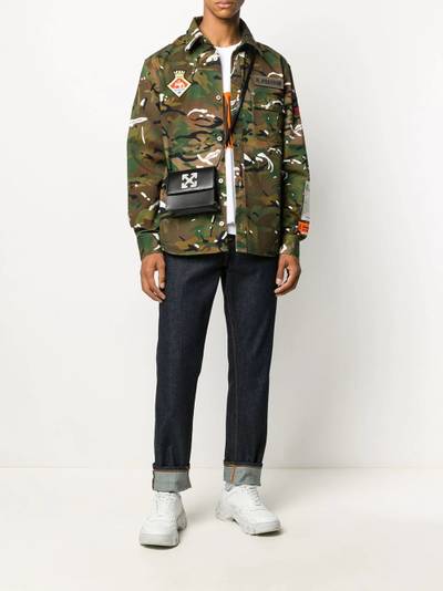 Heron Preston camouflage print jacket outlook