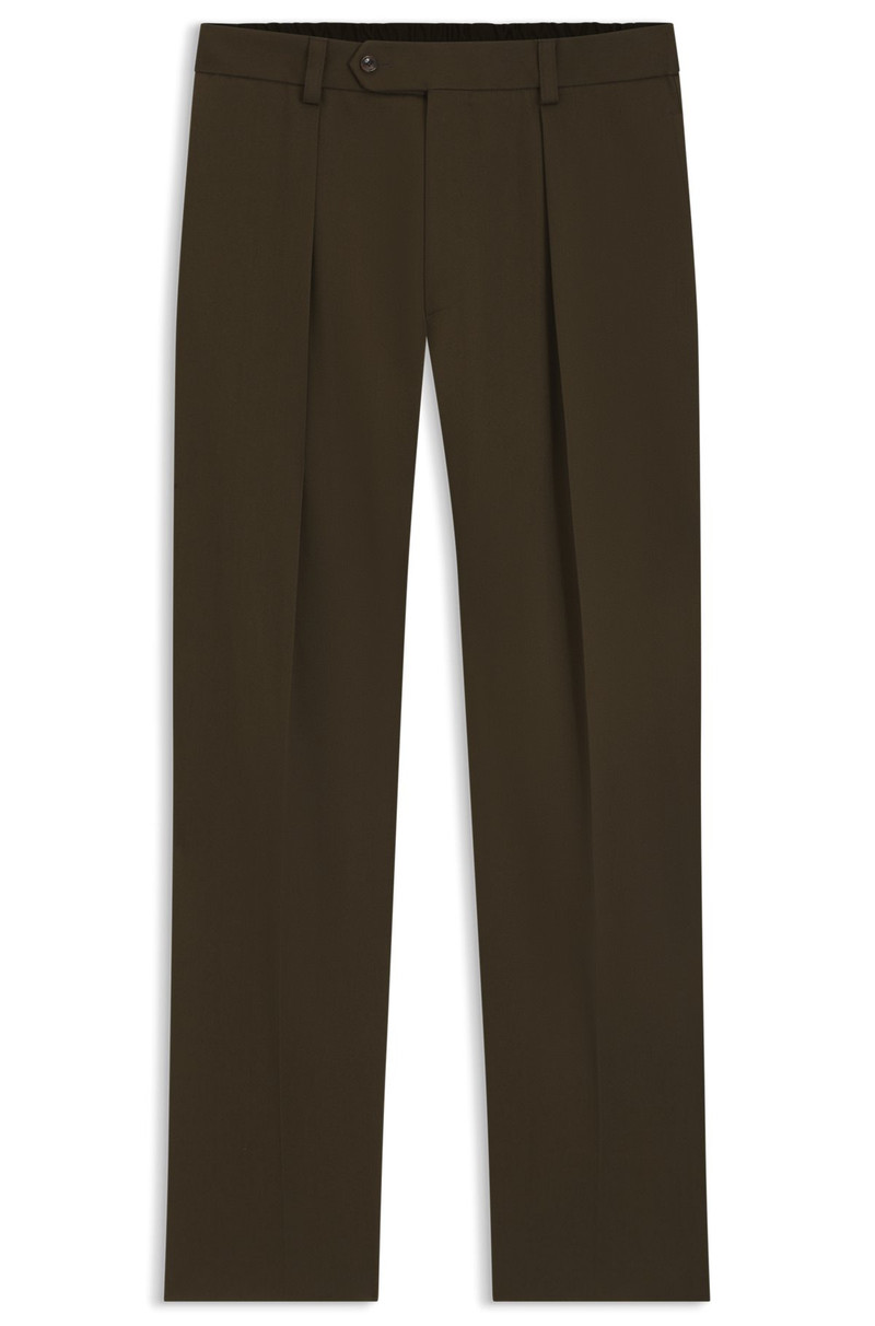 BECKHAM X BOSS MICRO-PATTERNED TROUSERS IN COTTON 1