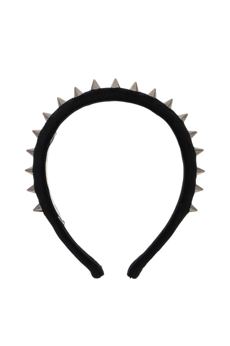 ALESSANDRA RICH VELVET HEADBAND WITH SPIKE - 1