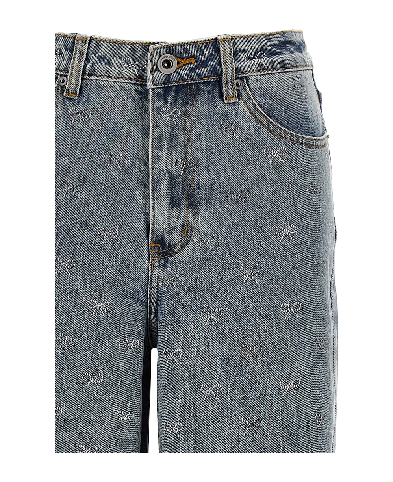 'light Blue Diamante Bow' Jeans - 3