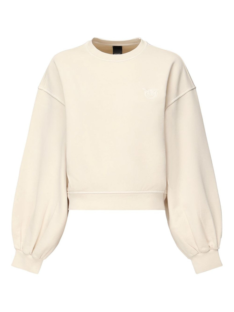 embroidered balloon-sleeve sweater 1