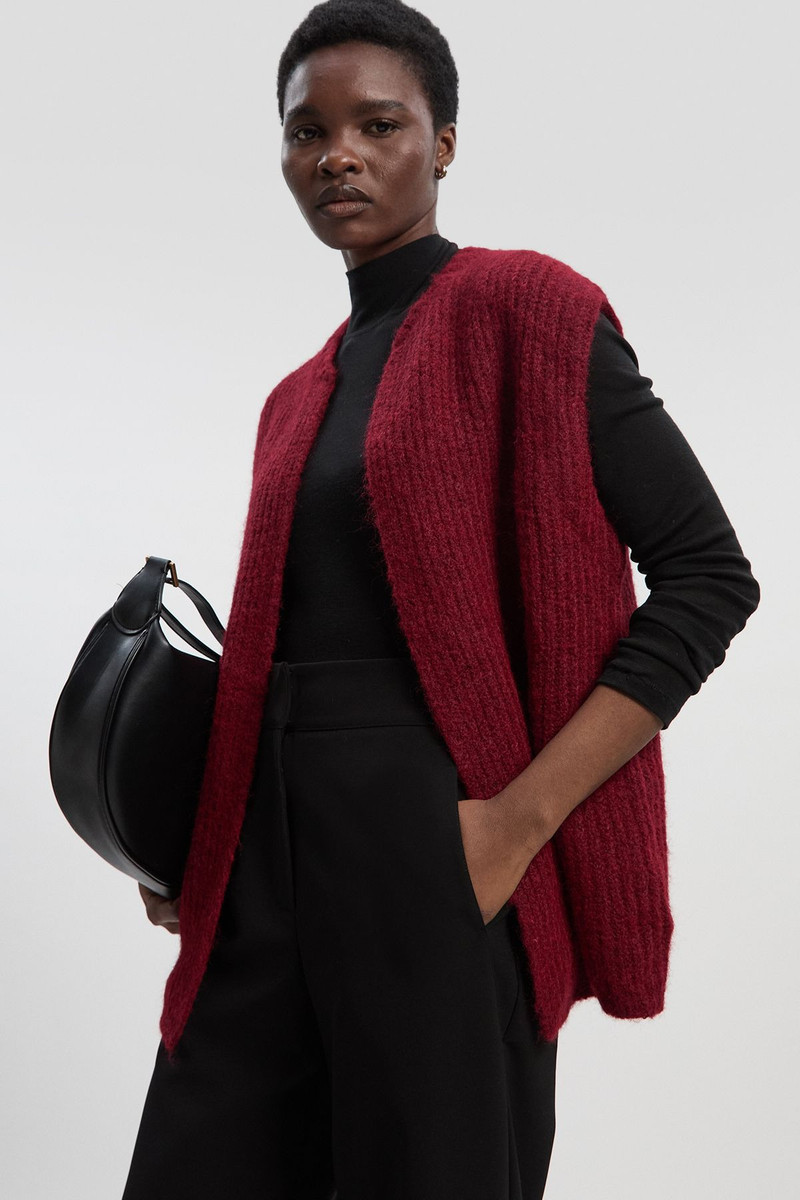 Cosy Knit Waistcoat Top 1