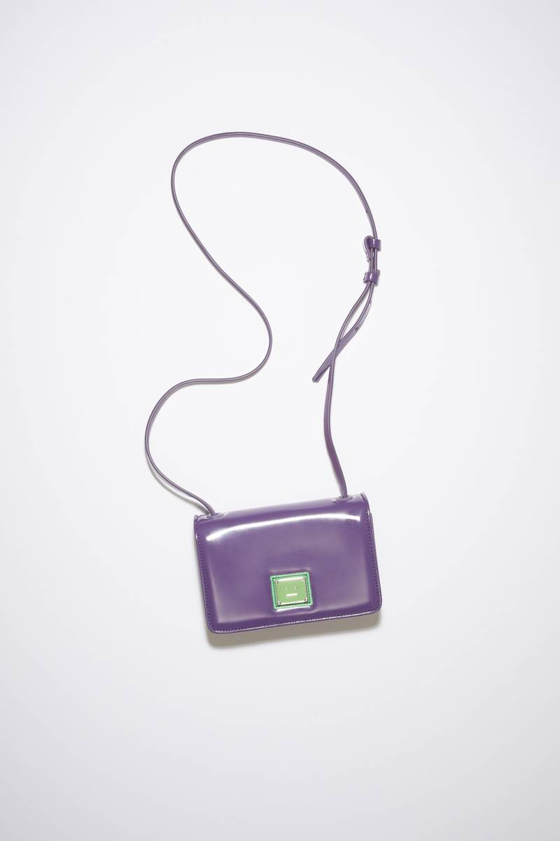 Mini crossbody Face bag - Purple/green 1