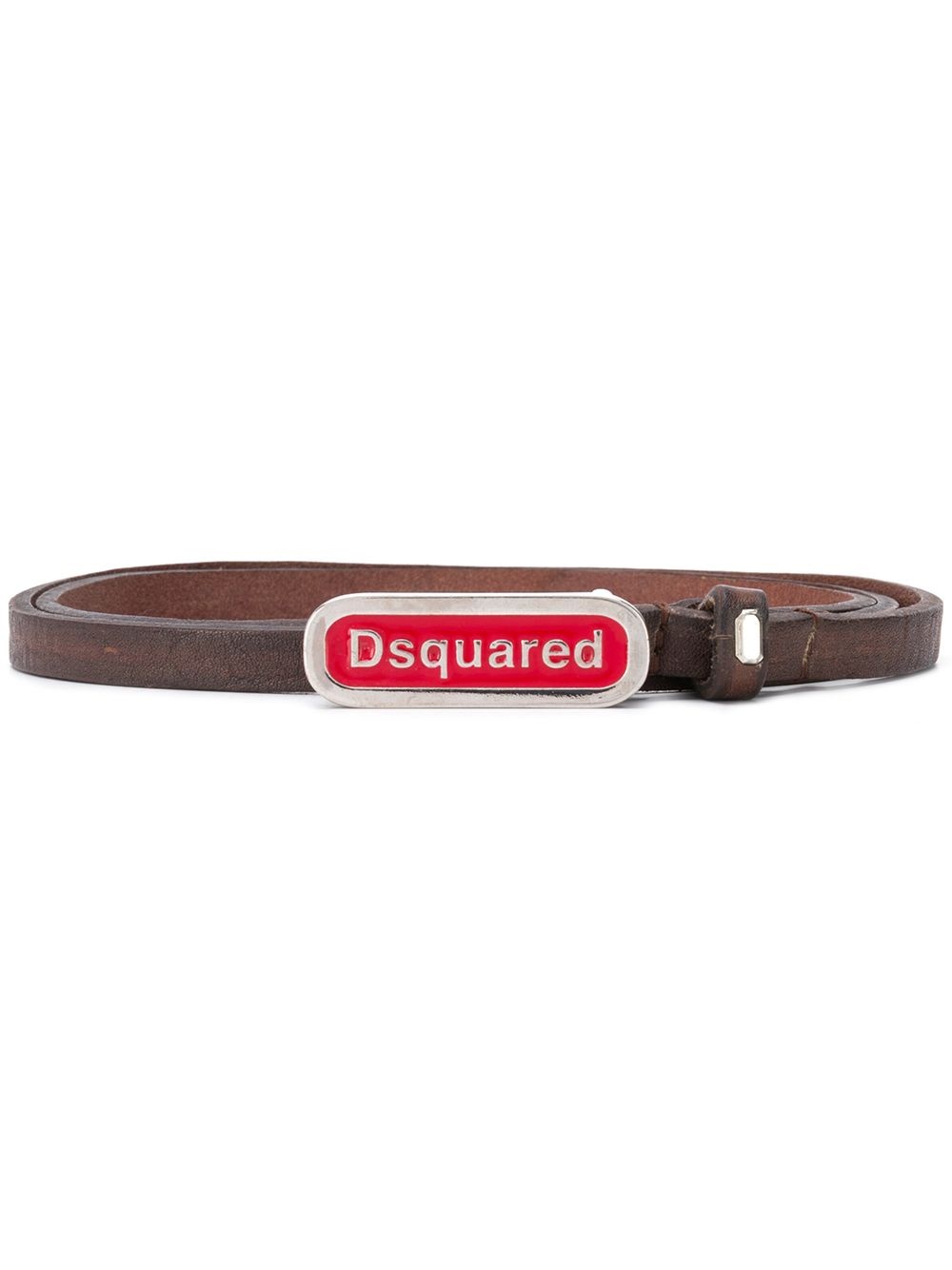 logo buckle belt - 1