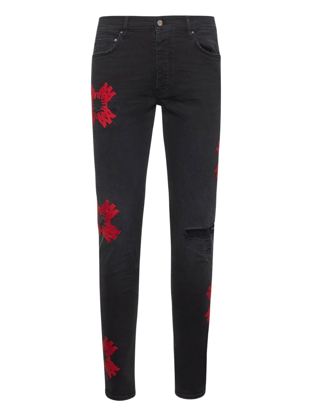 logo-patch jeans - 1