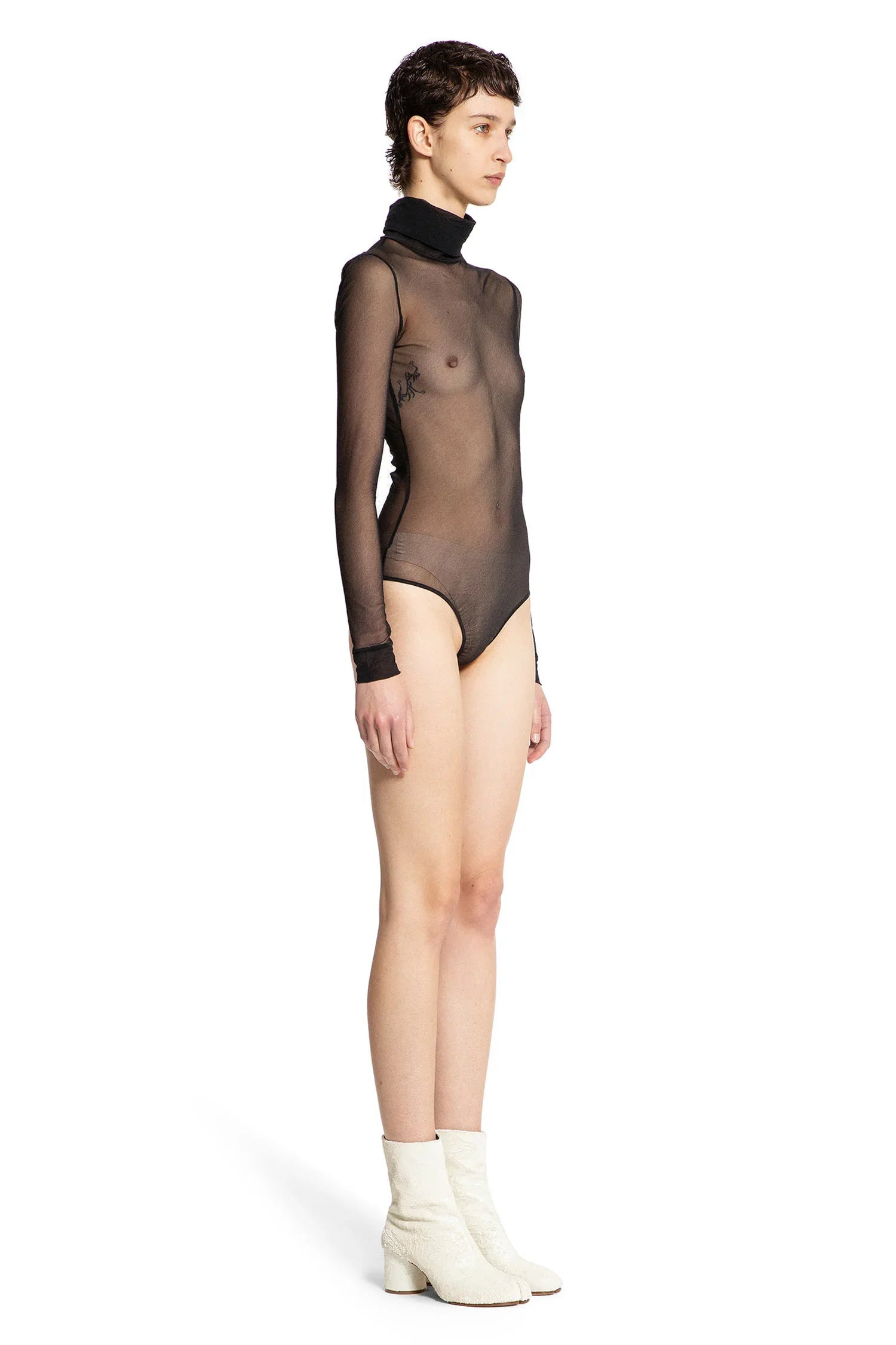 Nylon-Sheer-Turtleneck-Bodysuit - 3
