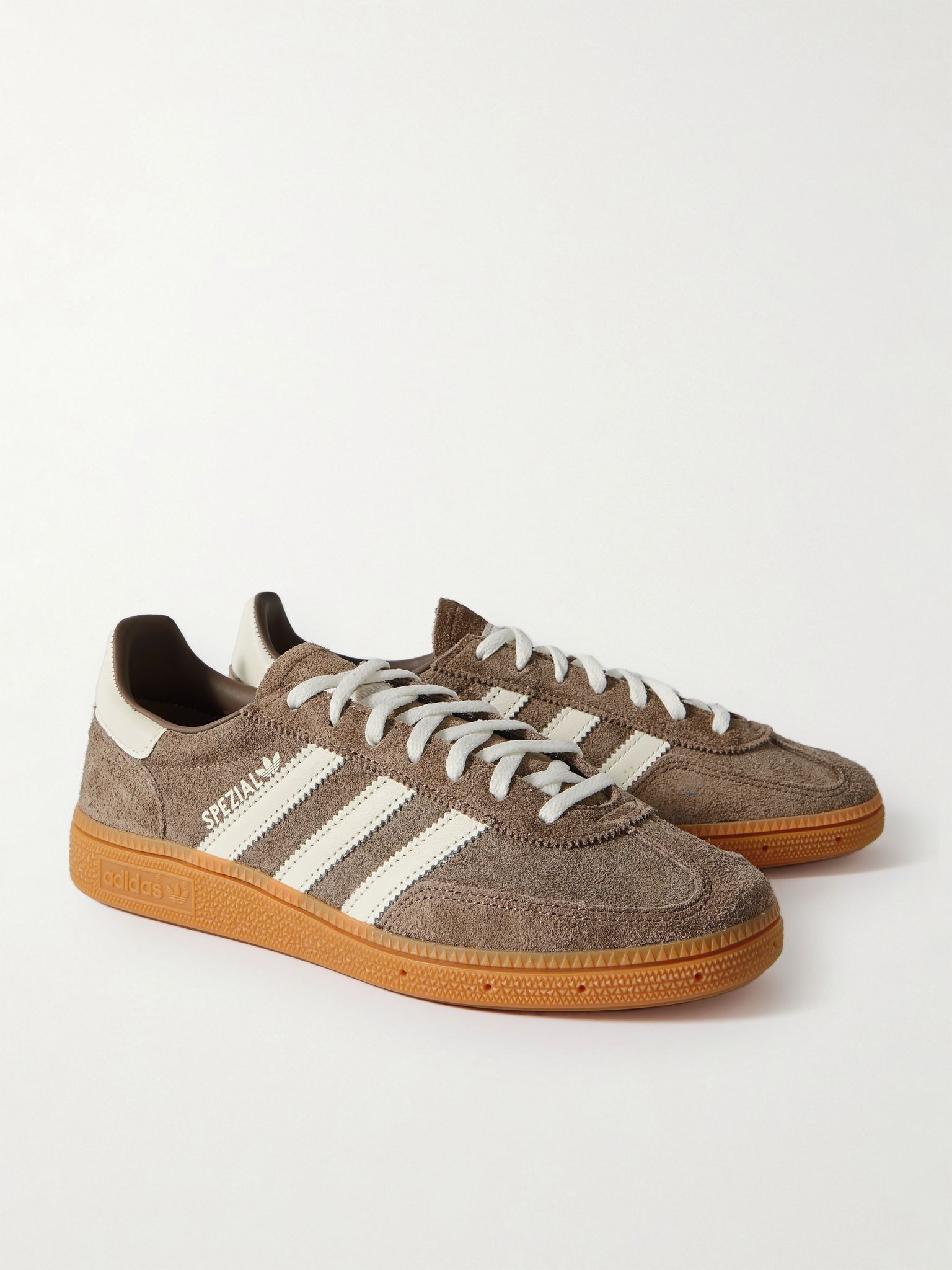 Handball Spezial Leather-Trimmed Suede Sneakers Brown - 4
