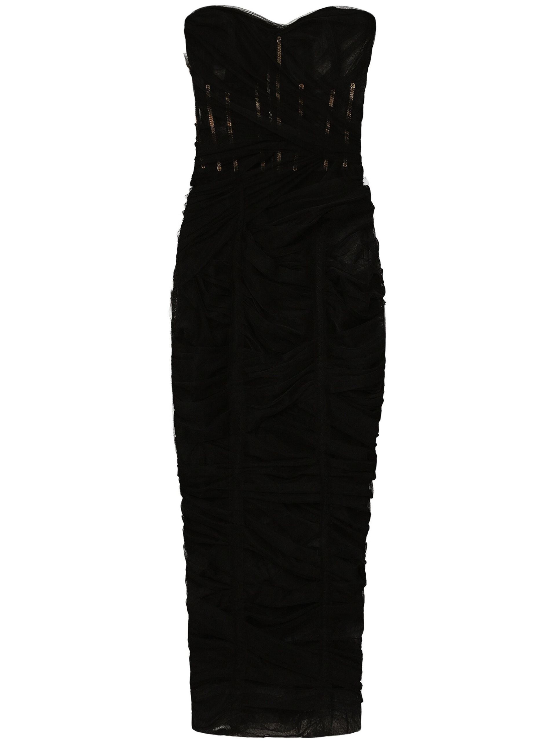 Black Tulle Corset Dress - 1