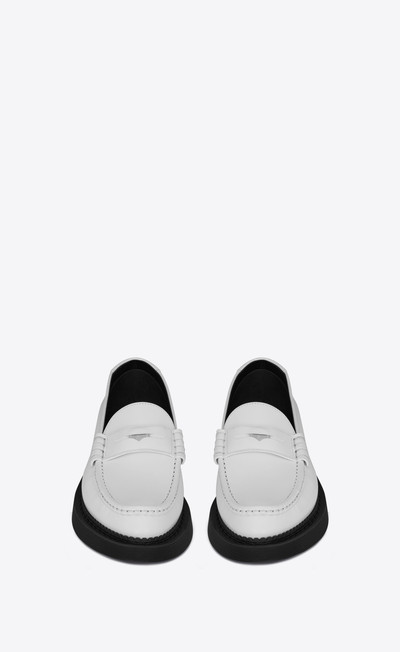 SAINT LAURENT teddy penny loafer in smooth leather outlook