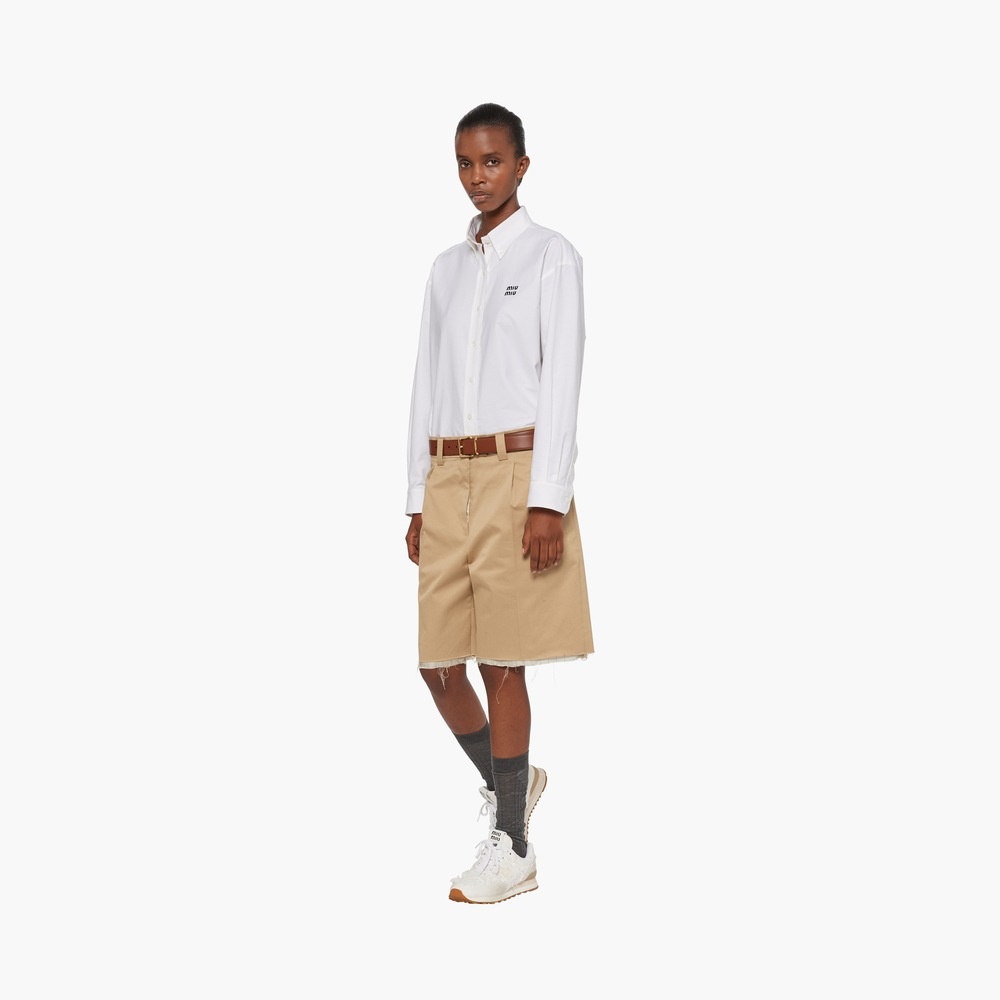 Chino Bermudas with embroidered logo - 2