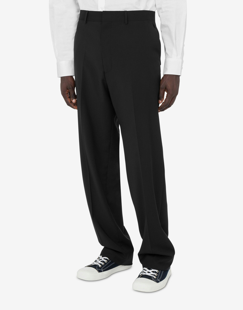 Moschino WOOL CANVAS PANTS outlook