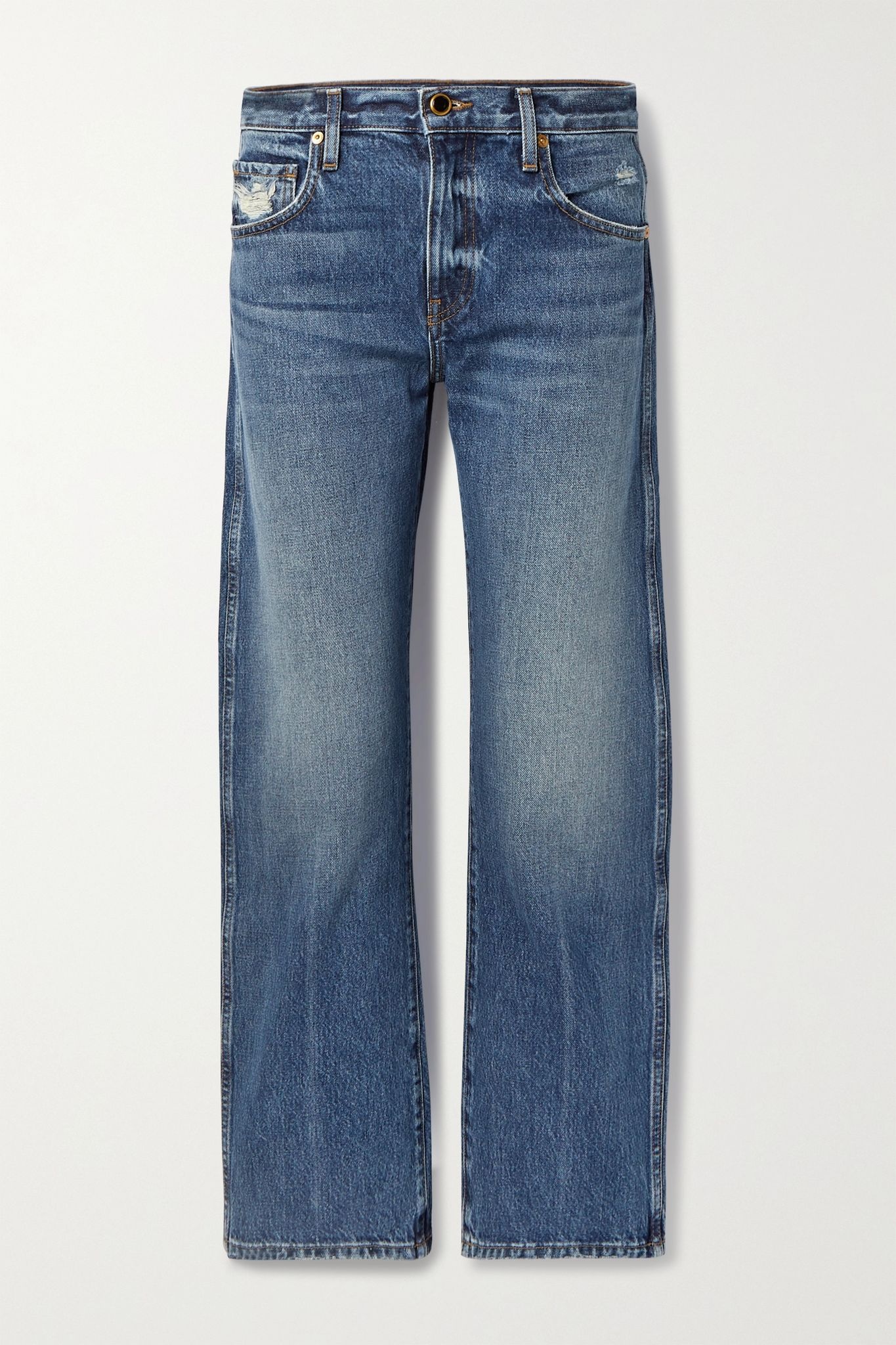 Kerrie mid-rise straight-leg jeans - 1