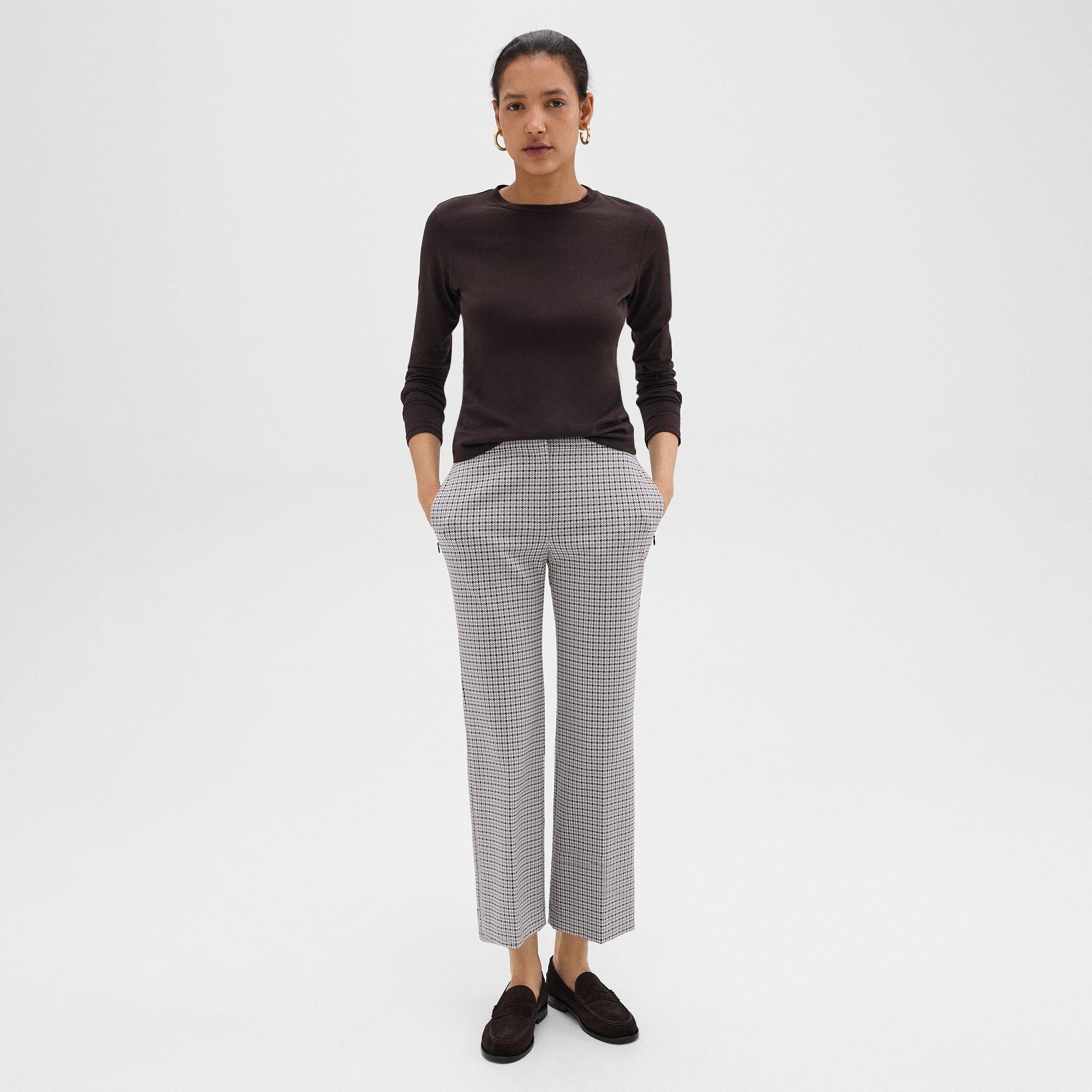 Kick Pant in Stretch Houndstooth Knit - 3