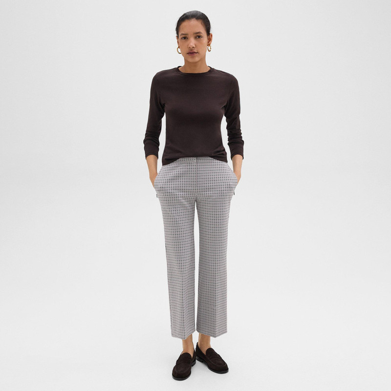 Kick Pant in Stretch Houndstooth Knit 3