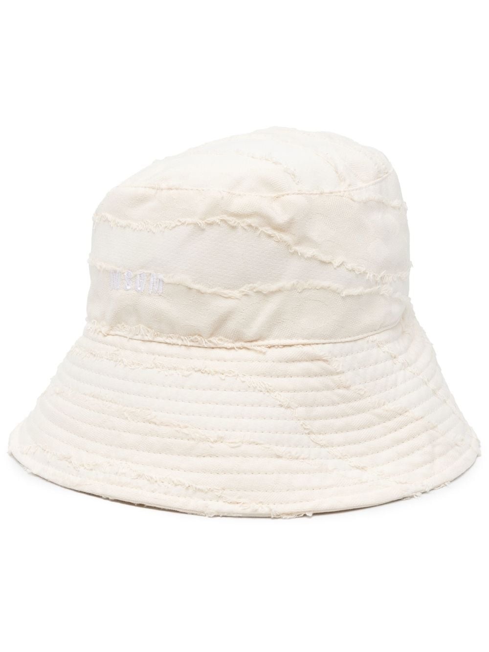 ripped-detail bucket hat - 1