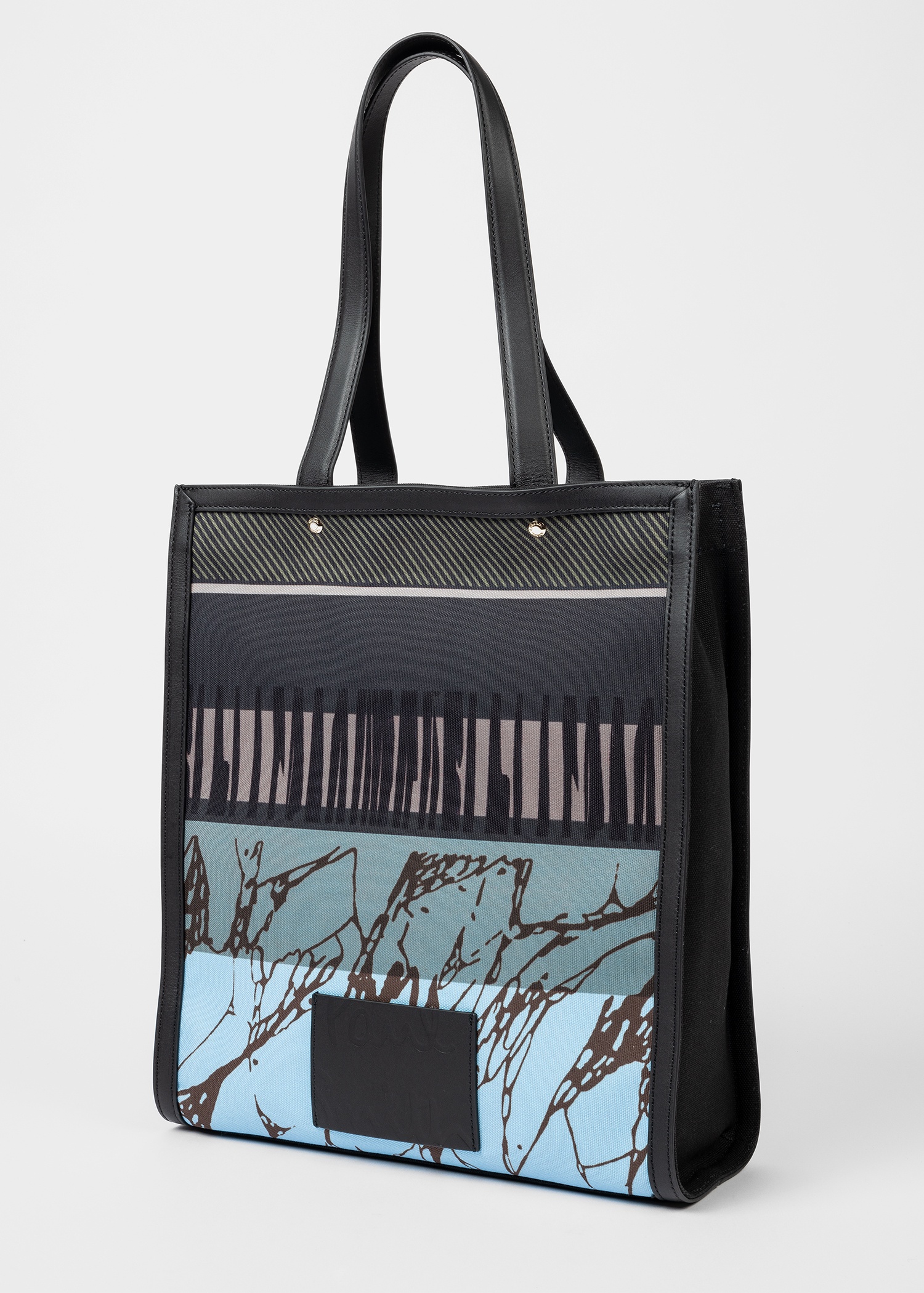 'Assembled Stripe' Printed Tote Bag - 8
