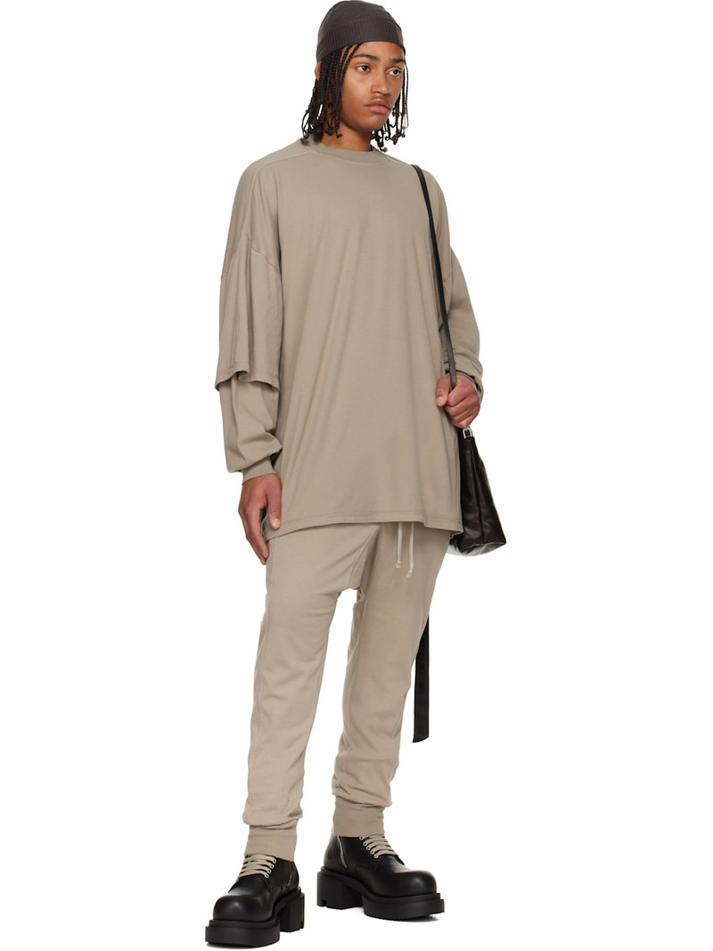 Rick Owens DRKSHDW Taupe Concordians Tommy Hustler Sweatshirt outlook