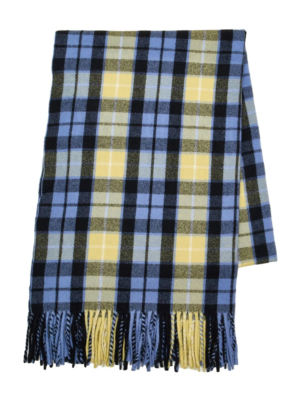 check-fringe scarf - 1