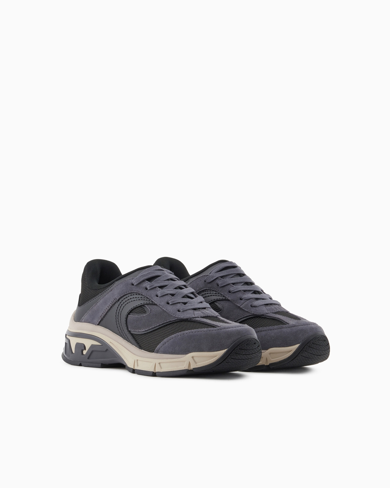 Travel Essential mesh and suede sneakers - 2