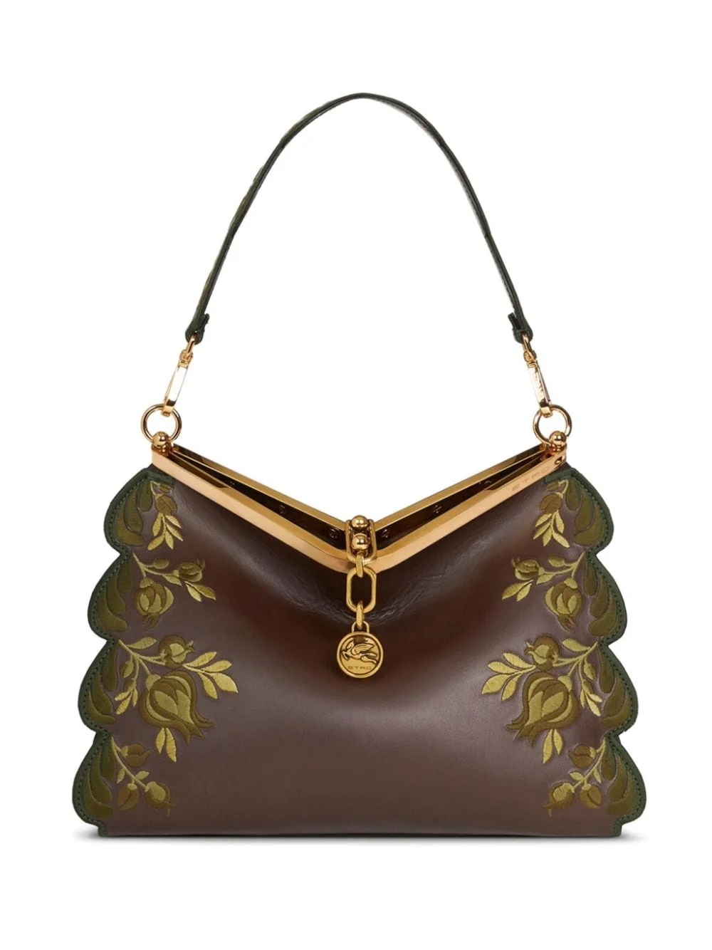 medium embroidered Vela shoulder bag - 1