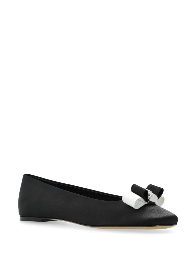 CASADEI bow-detailing ballerina shoes outlook