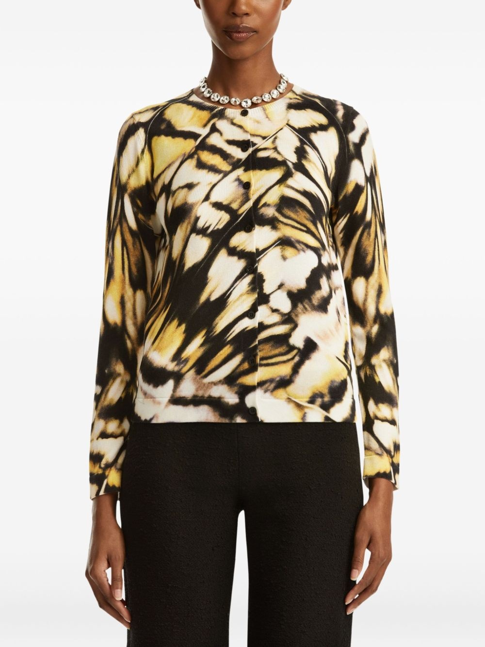 printed cardigan - 3