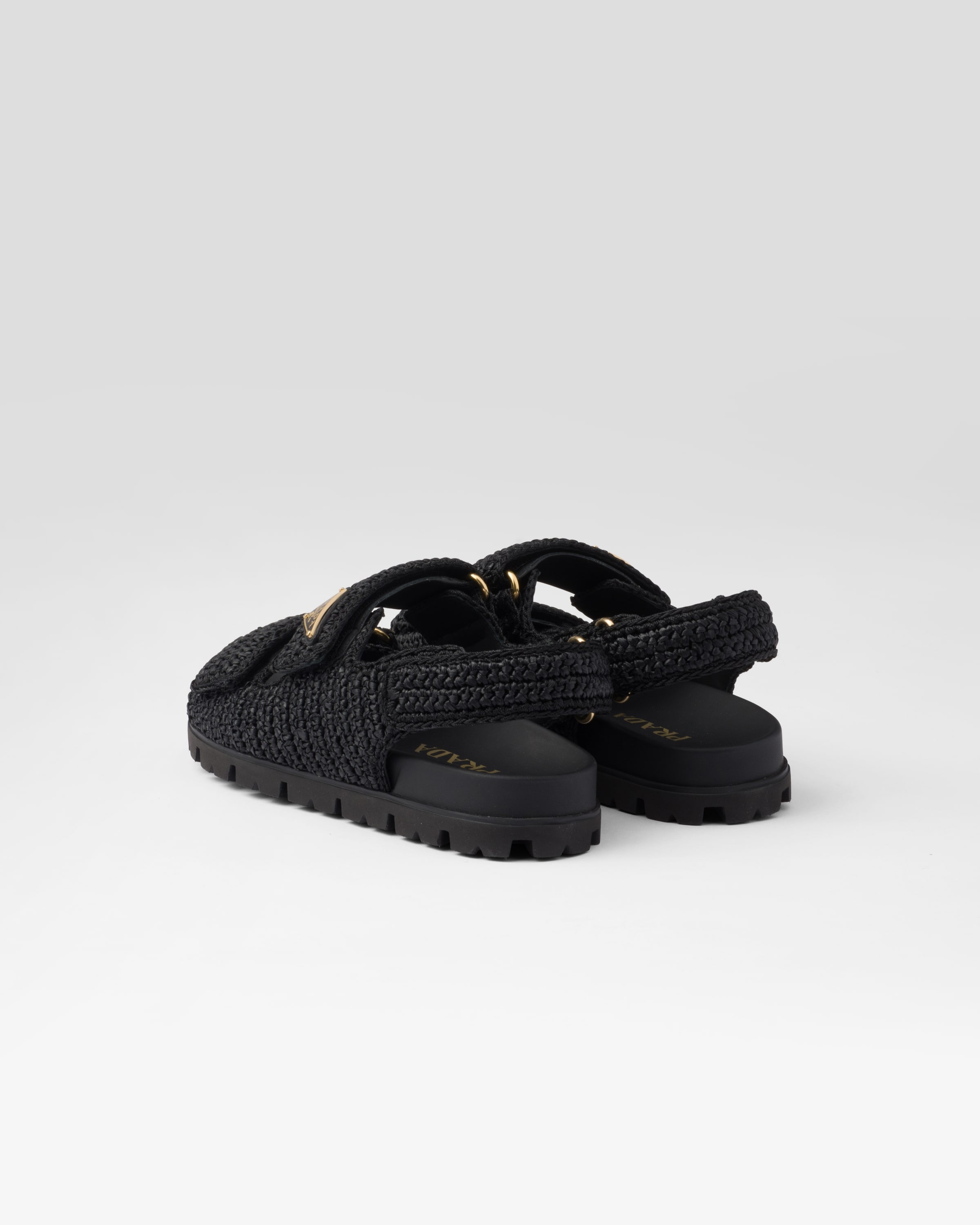 Woven fabric sandals - 4