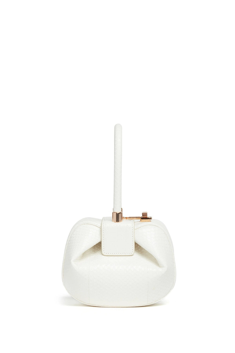 GABRIELA HEARST Demi Bag in Ivory Snakeskin outlook