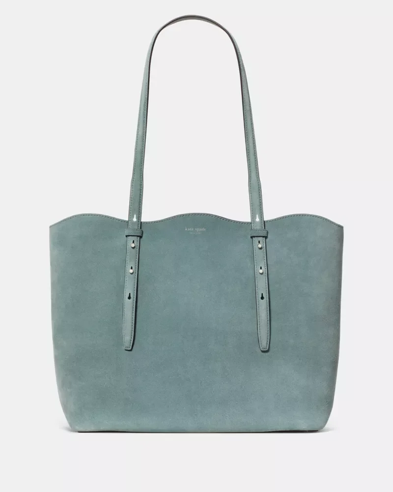 Do It All Wavy Suede Tote Bag - 1