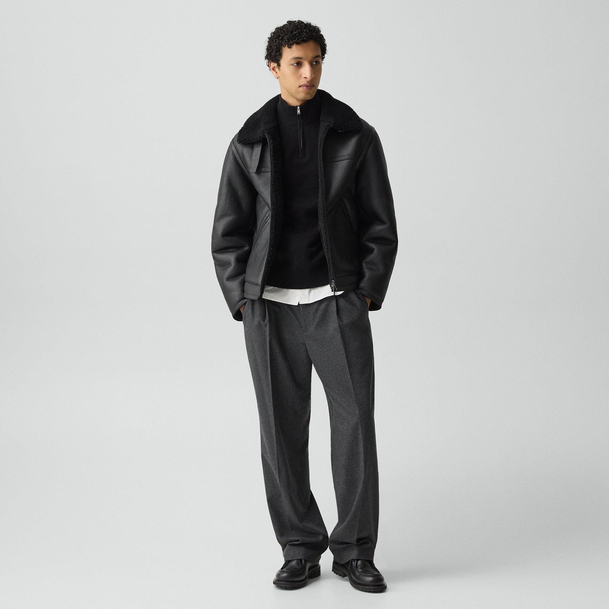 Aviator Jacket in Shearling - 6