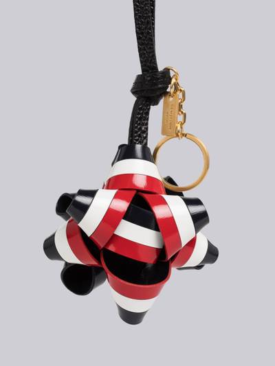 Thom Browne Calf Leather Gift Bow Key Ring outlook