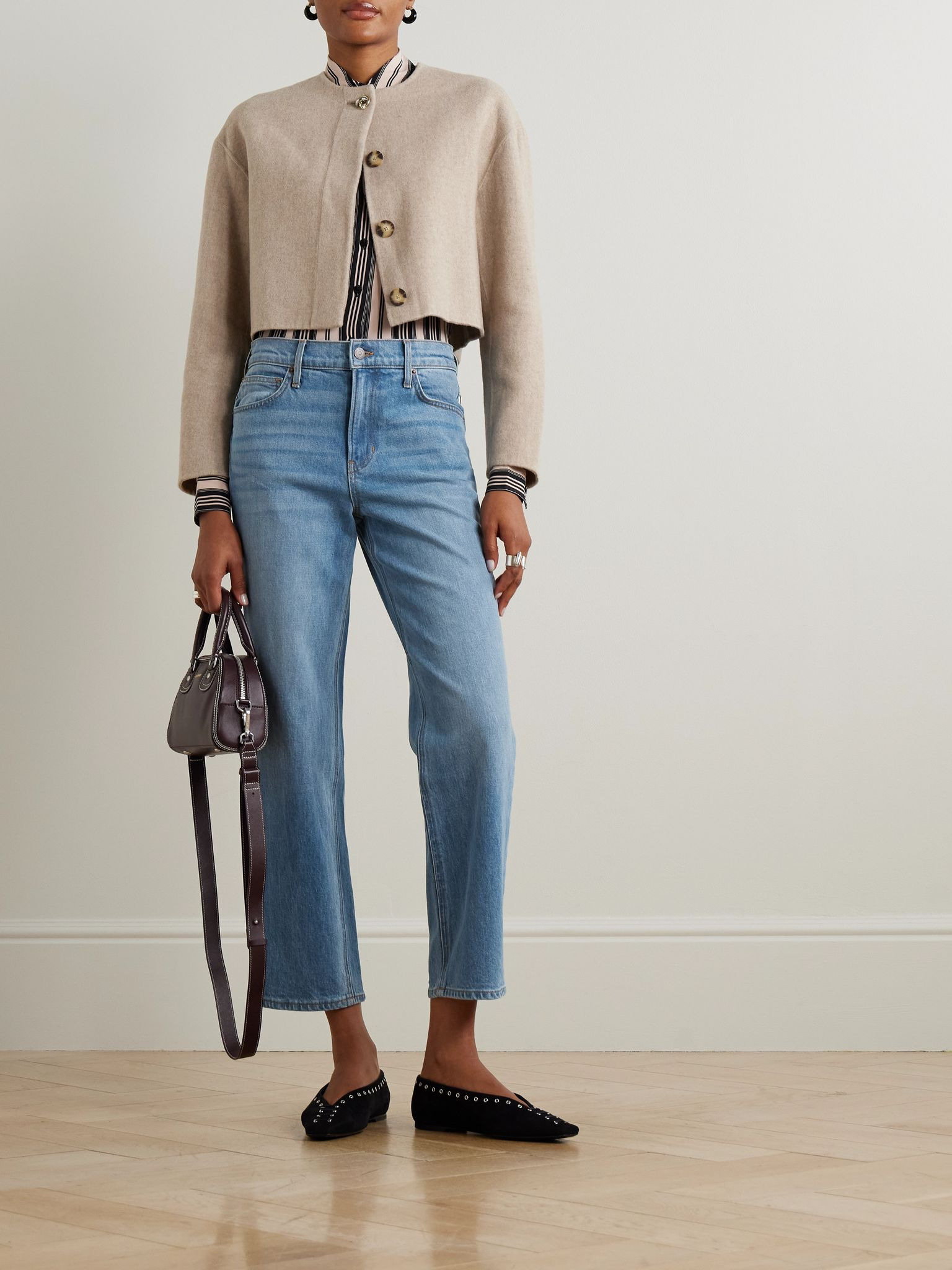 Leah mid-rise straight-leg jeans Mid denim - 2