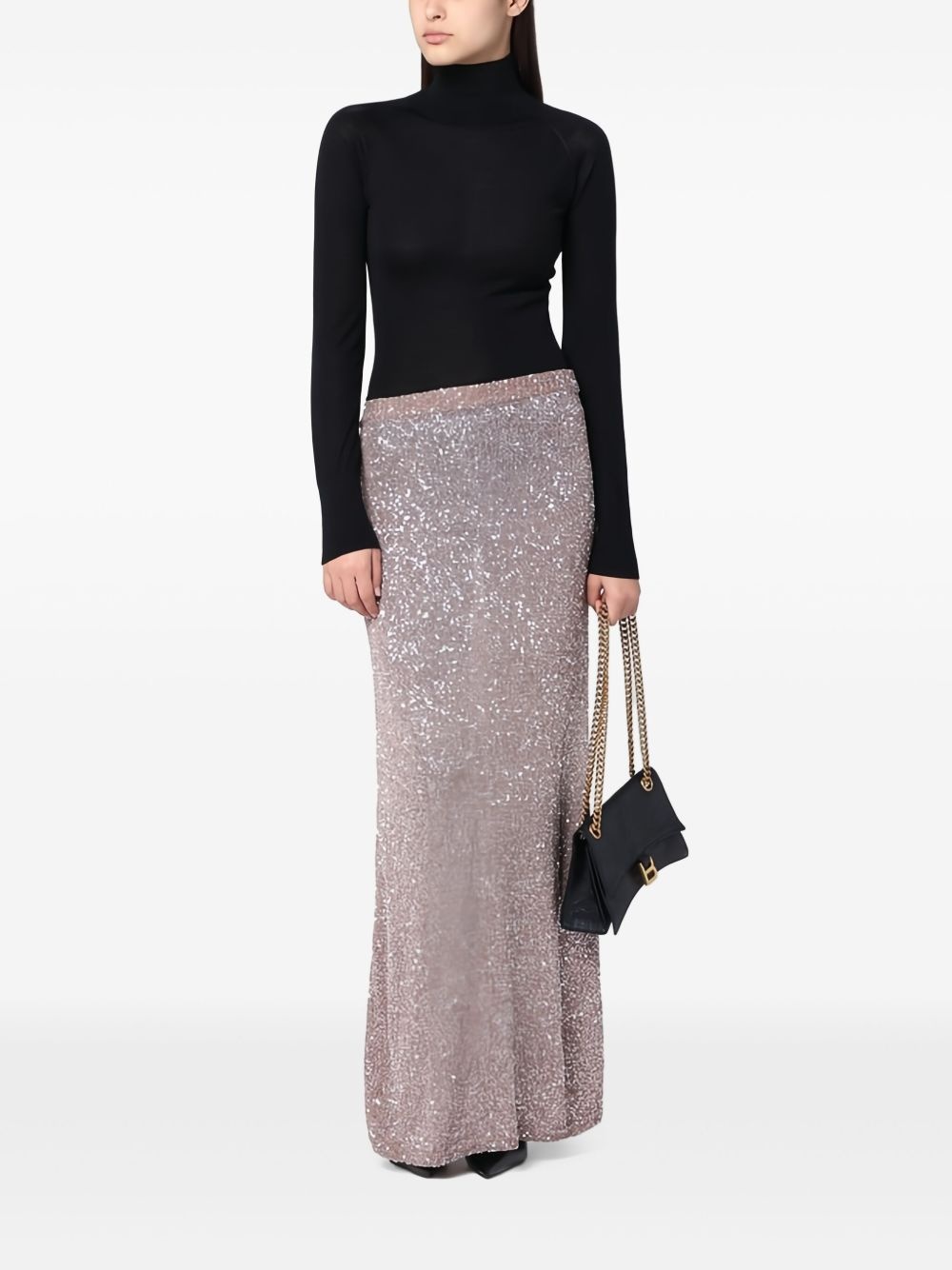 glitter-detailing skirt - 2